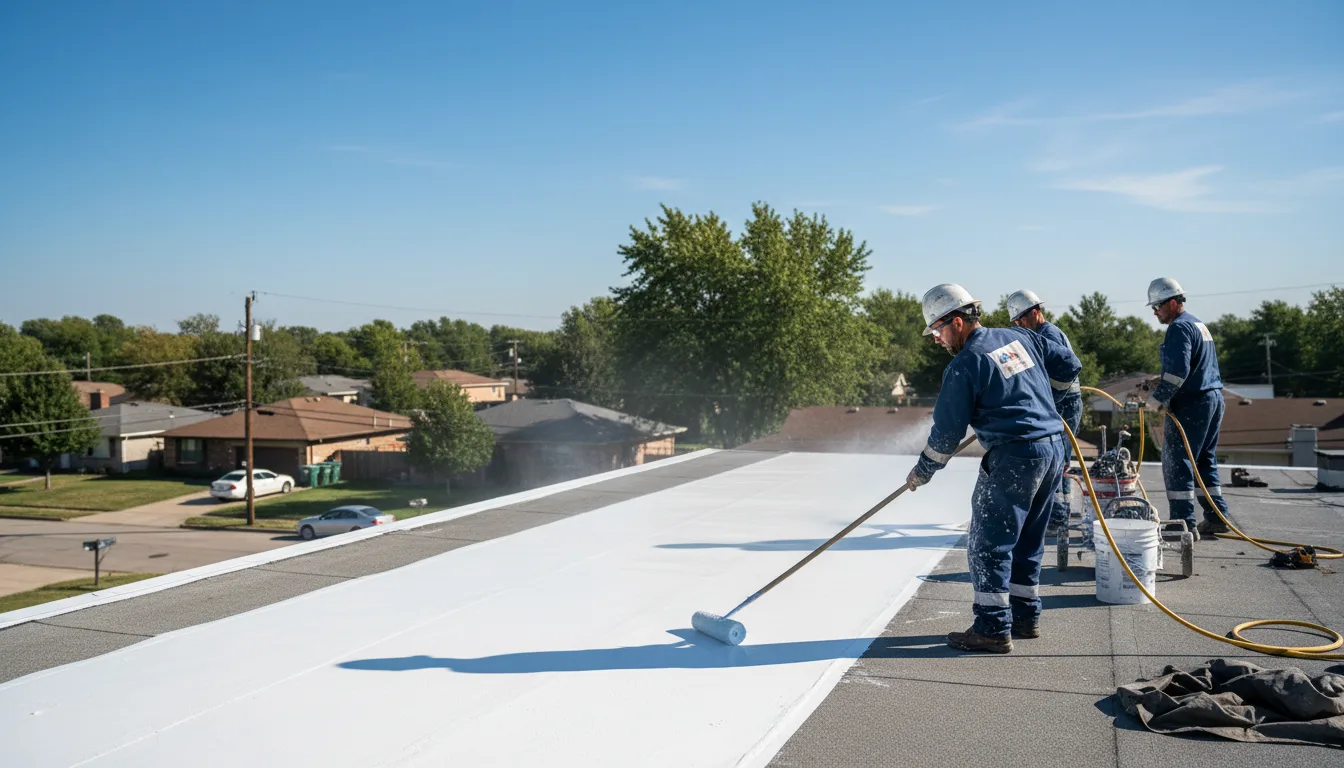 Commercial roof coating in Hudson, IN near me